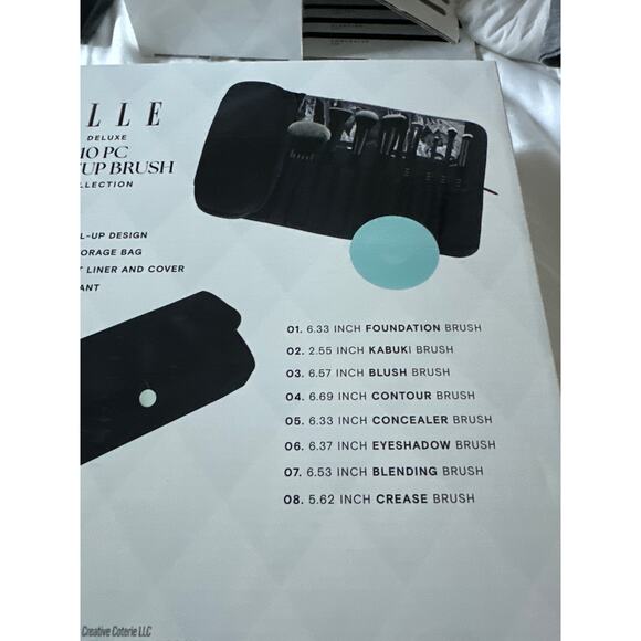 Elle 10 Piece Makeup Brush - Picture 4 of 5